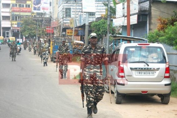 Jawans continue with their patrolling to avoid further break out of any violence in Capital City : Section 144 likely to end on Thursday night